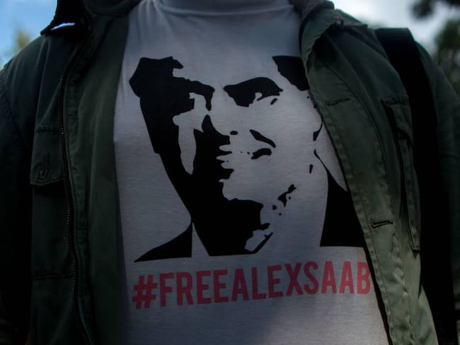 Manifestaciones a favor de la liberación de Alex Saab.     Foto: Getty 