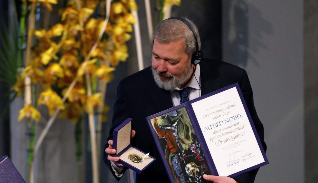 Por Ucrania periodista ruso vendió medalla de Nobel por USD 103,5 millones