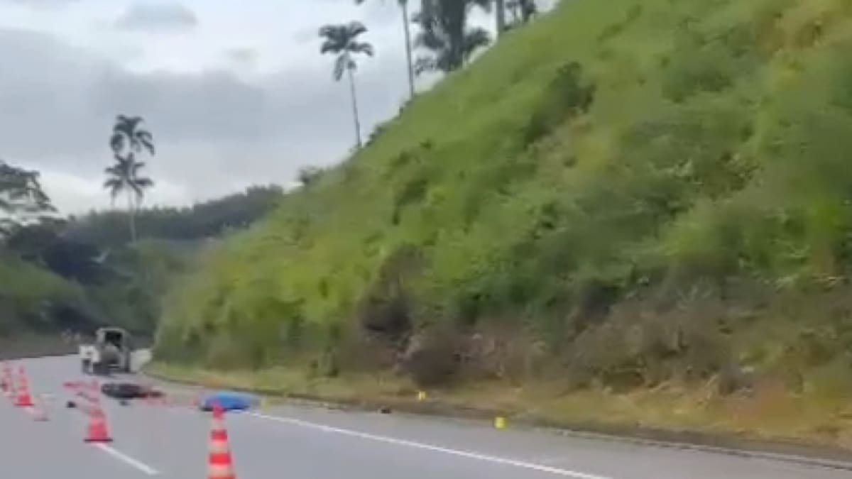 Reportan la muerte de un motociclista en la vía Manizales- Medellín