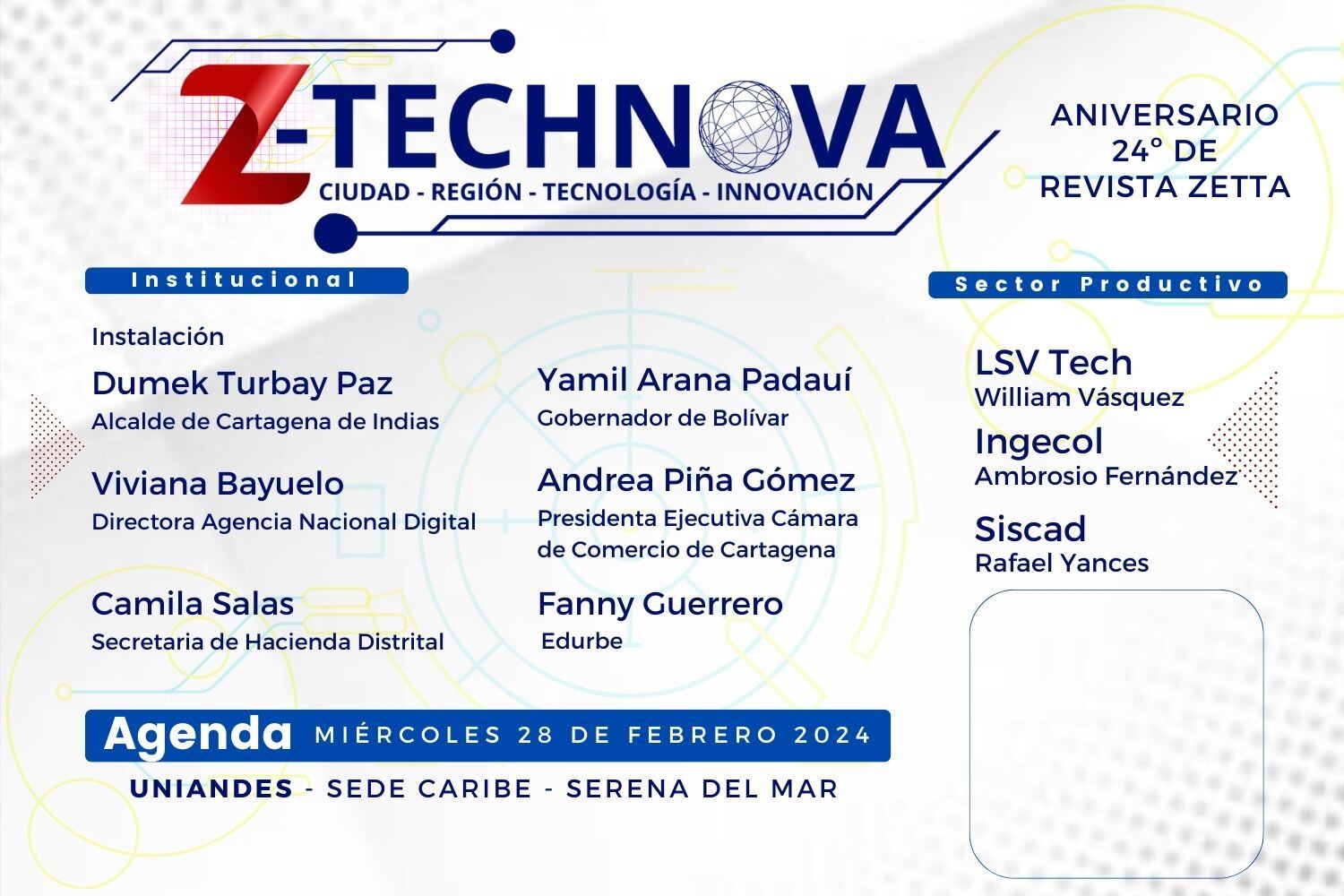 Alcalde Dumek Turbay presenta política digital distrital en Z-TechNova