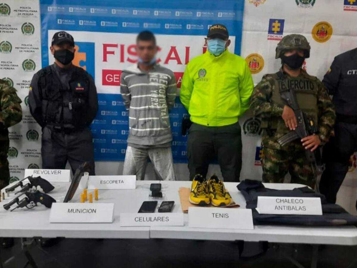 Capturaron en Pereira a un hombre señalado de homicidio