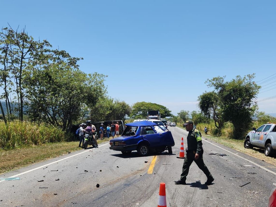 Accidente de tránsito en la vía Ibagué-Alvarado en Tolima