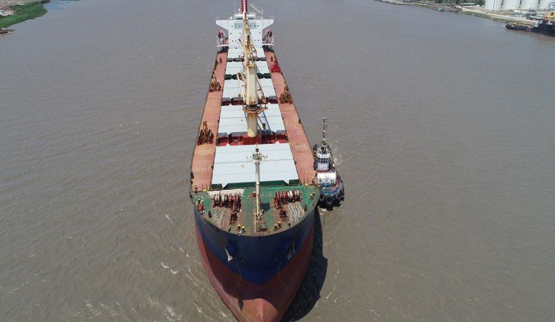 Canal de acceso al puerto de Barranquilla.