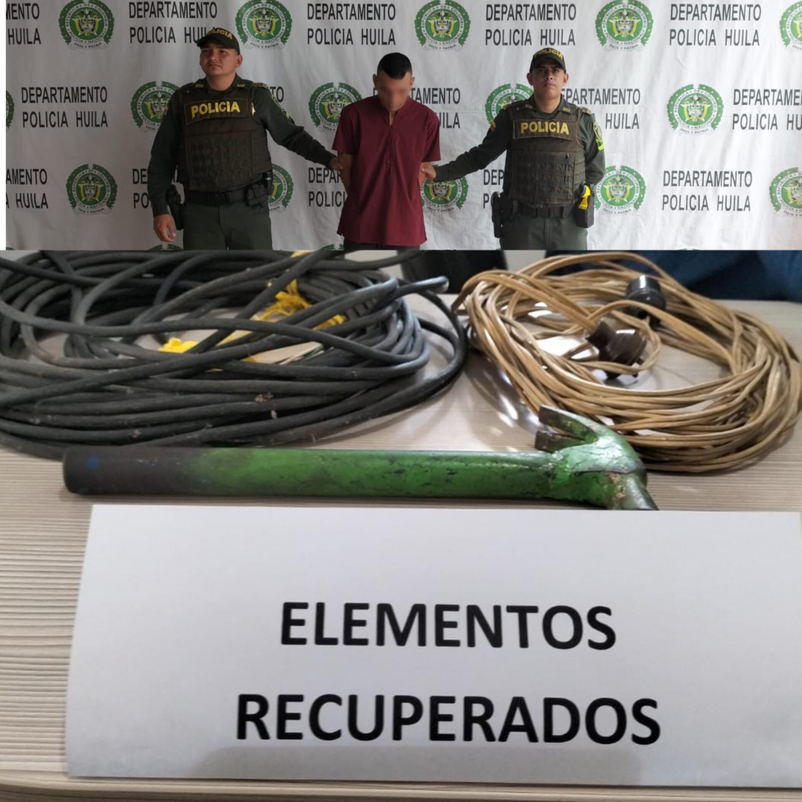 Hurto cable en varios municipios del departamento.