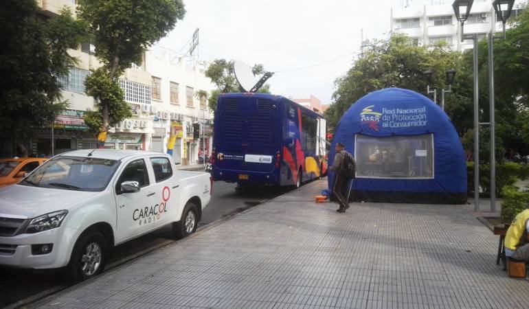 Bus de la Superintendencia en su visita a Cúcuta en el 2016