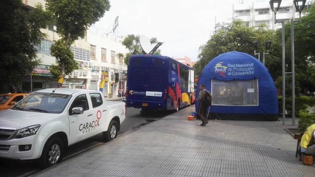 Bus de la Superintendencia en su visita a Cúcuta en el 2016