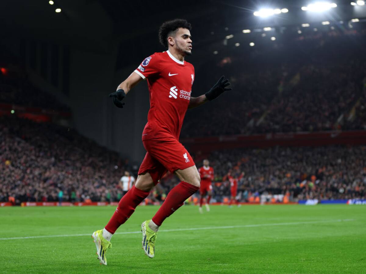 Vea el gol de Luis Díaz en la goleada del Liverpool ante el Luton Town