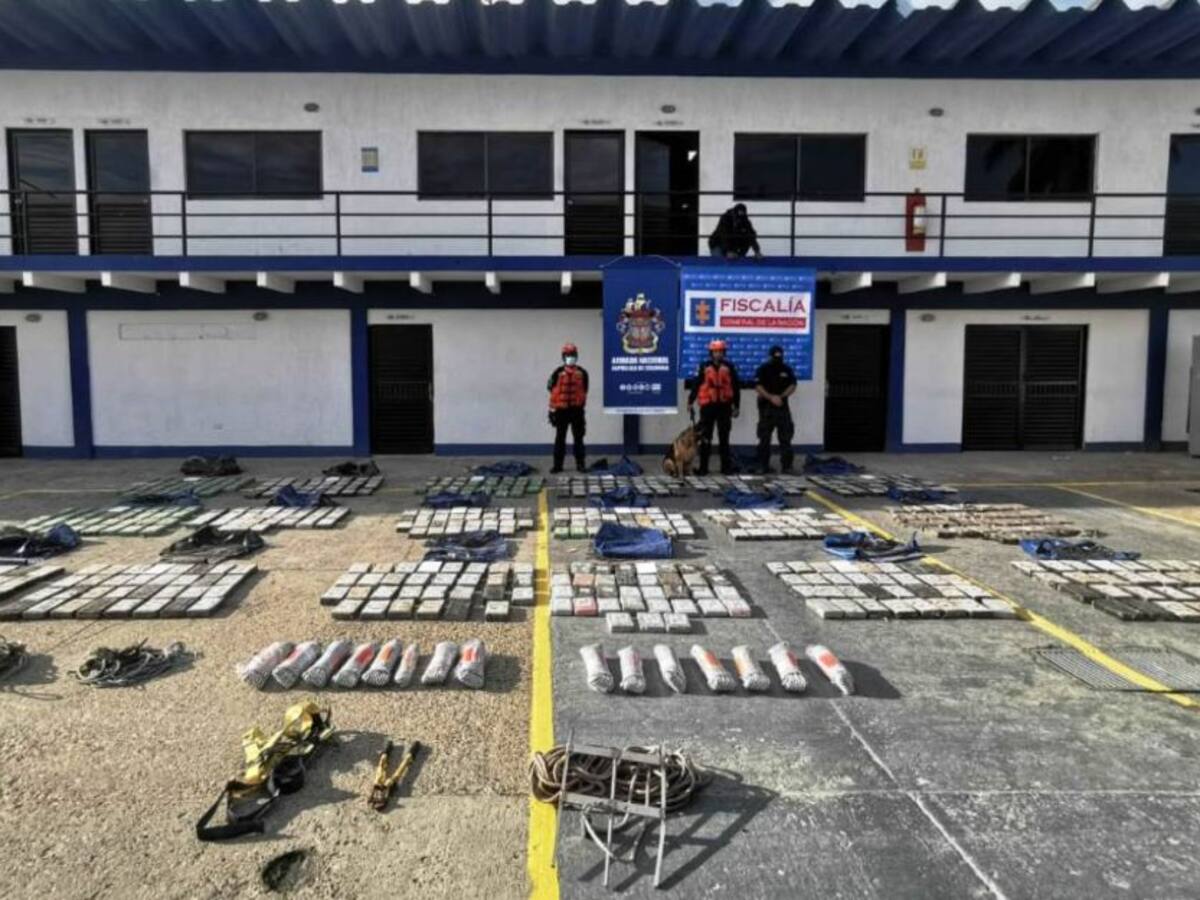 1,8 toneladas de cocaína incautadas en dos operativos cerca a Cartagena