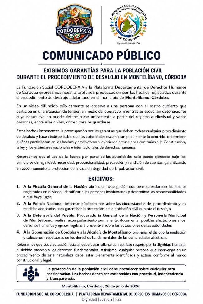 Comunicado de la Fundación Cordoberxia.