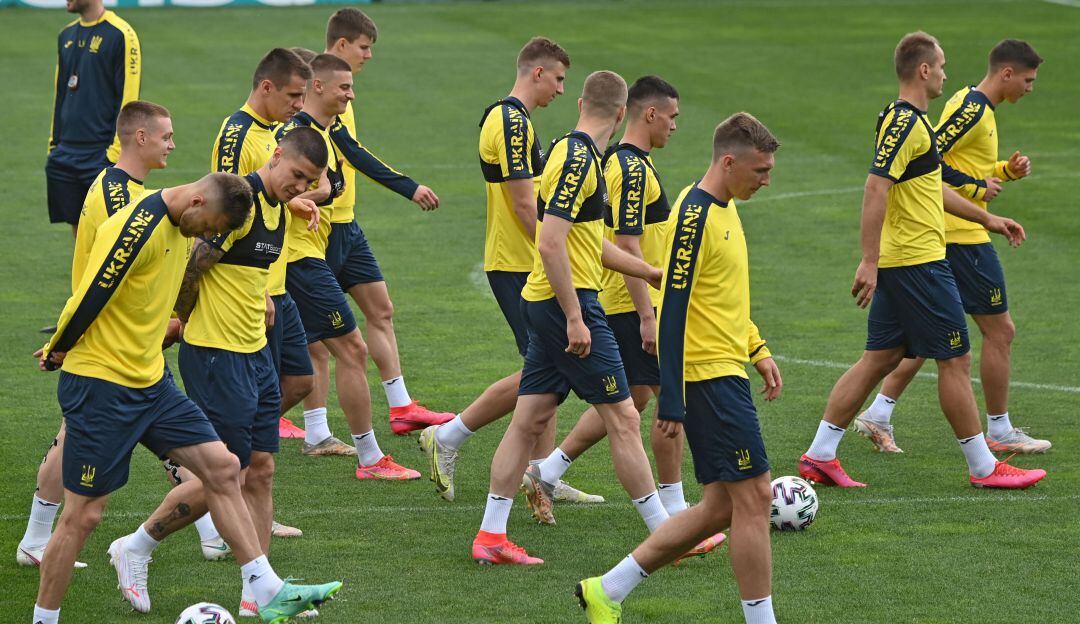 Selección de Ucrania entrena de cara a la Eurocopa