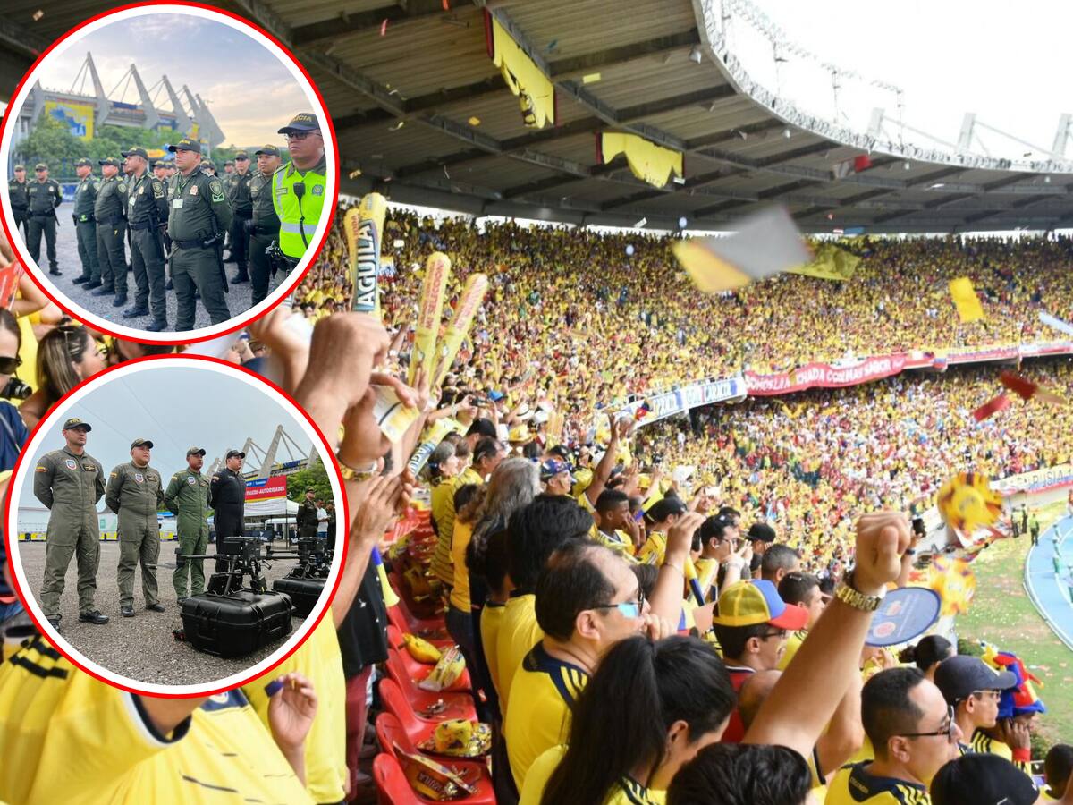 Colombia vs. Paraguay: Así será el dispositivo de seguridad en el estadio Metropolitano