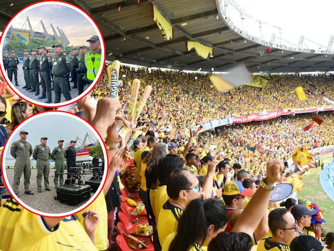 Dispositivo de seguridad en el Metropolitano.