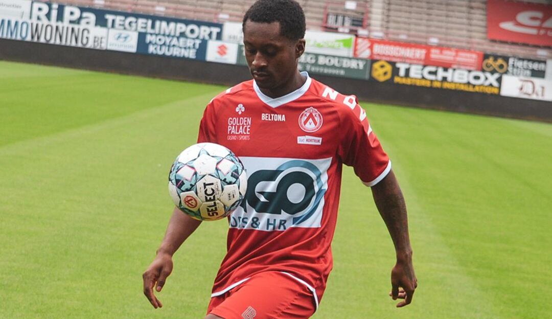 Marlos Moreno presentado en el Kortrijk de Bélgica
