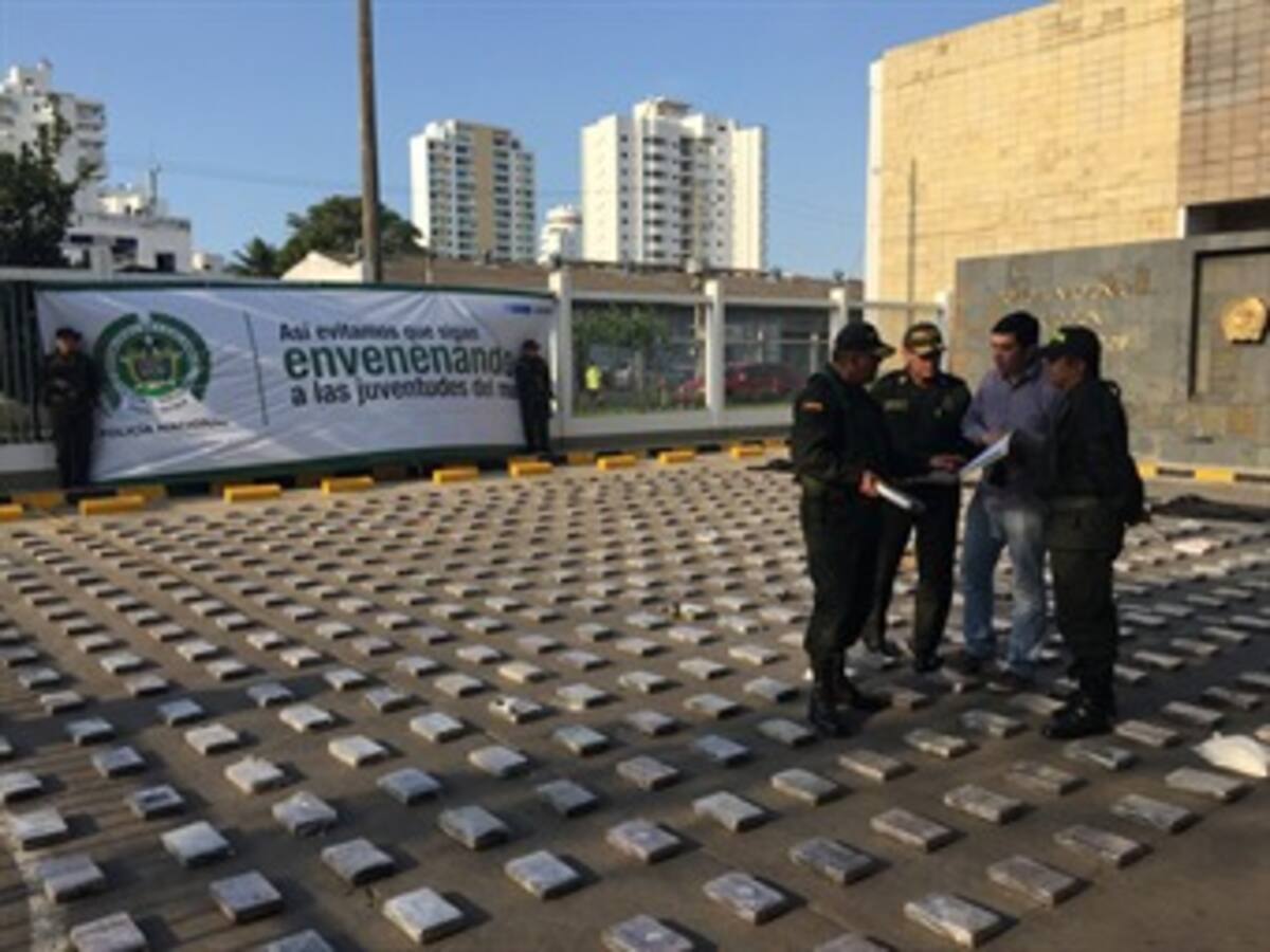 Incautan 600 kilos de coca en puerto de Cartagena con destino a Puerto Rico