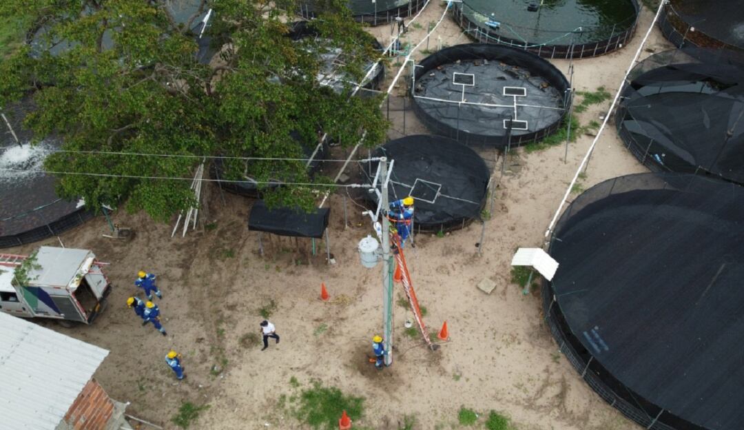 Finca en donde, al parecer, se presentó el hurto de energía