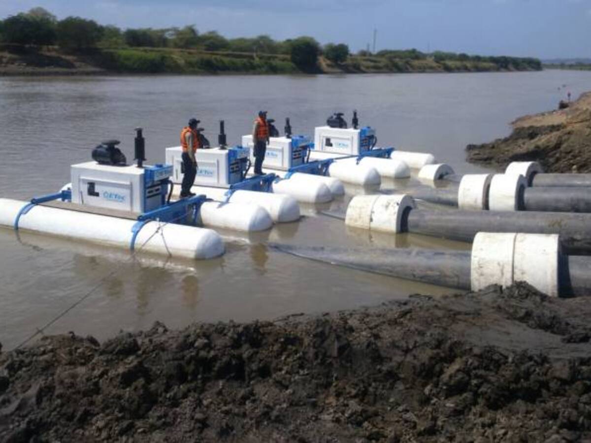 Comenzó bombeo de agua para embalse El Guájaro