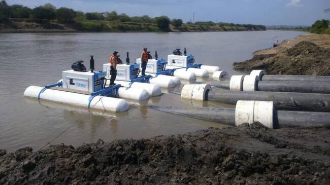 Se espera bombear 720 millones de litros de agua diarios, durante 20 horas al día.