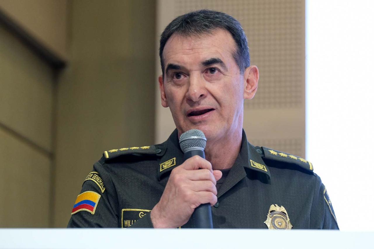 Director de la Policía Nacional, general William Salamanca. Foto: prensa FND.