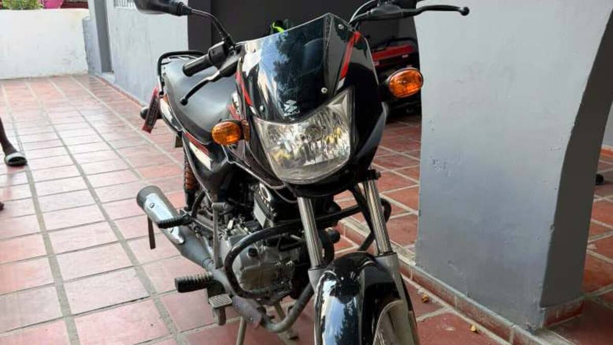 Recuperada motocicleta que fue hurtada en Cartagena