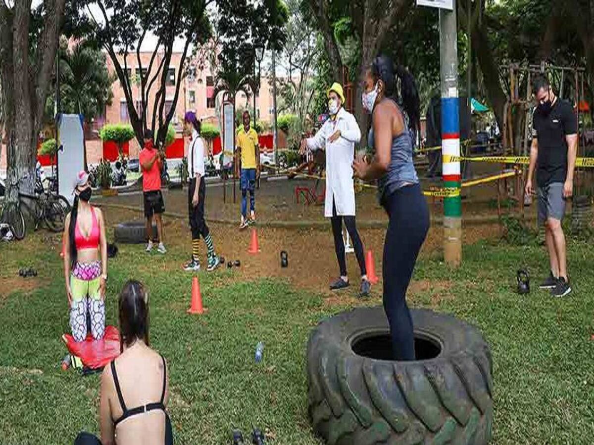 Caleños se aglomeran en parques para hacer deporte