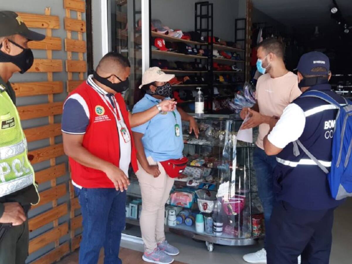 Controles en Cartagena para evitar contagios de COVID-19 en el día sin IVA