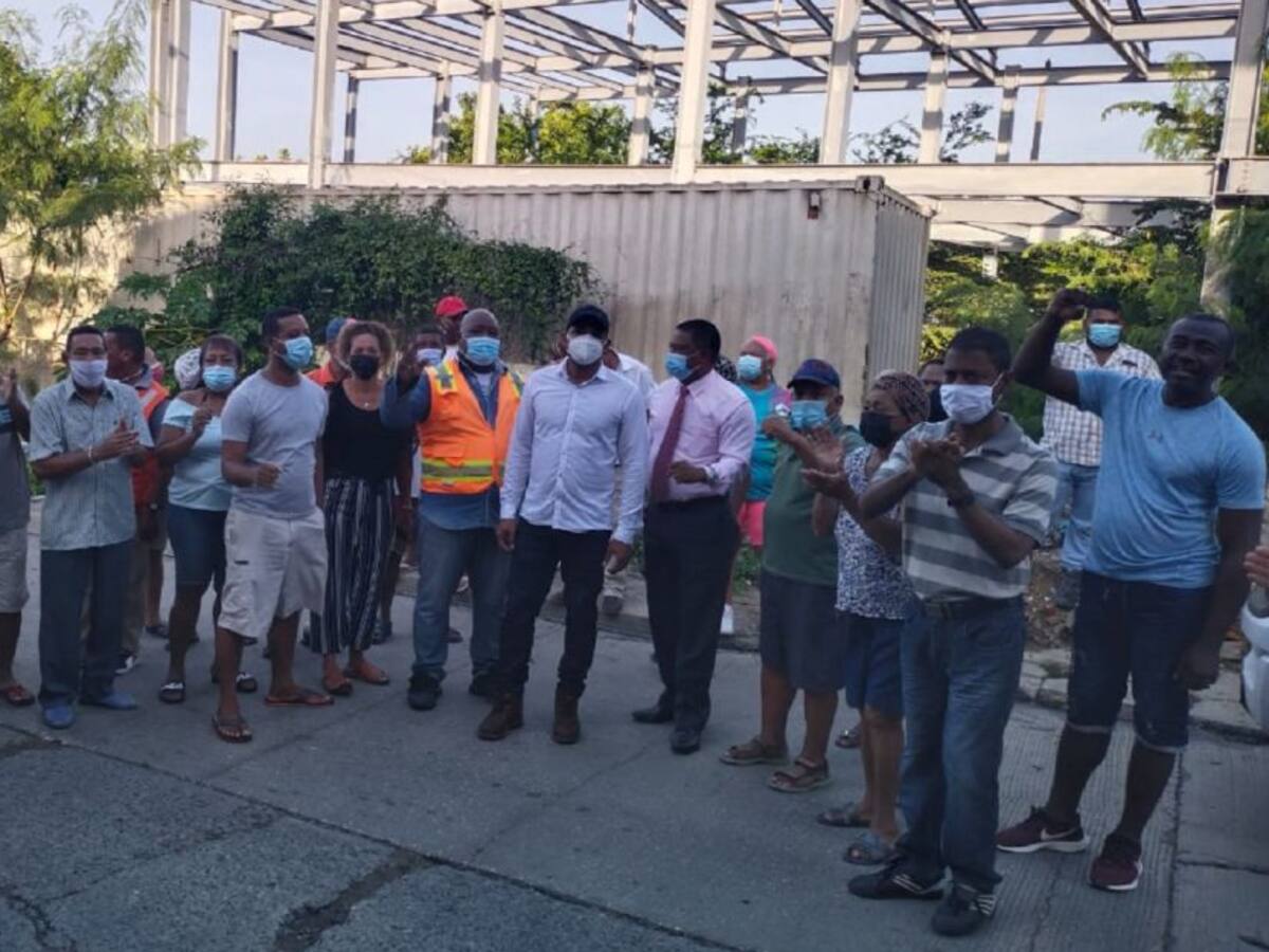 Realizaron plantón para exigir reactivación de obras en CAP de los Cerros