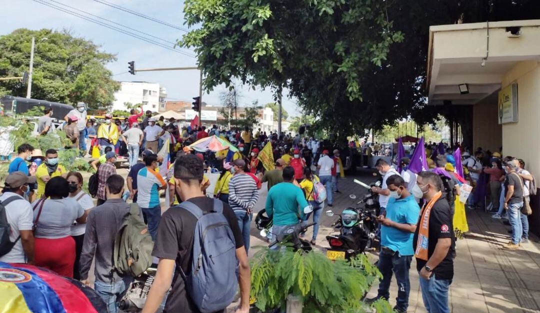 En el marco del paro nacional en todo el país