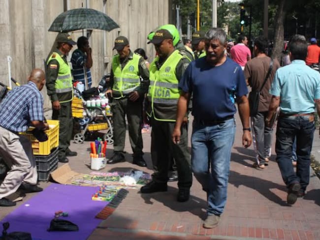 Operativos espacio público en la avenida quinta de Cúcuta
