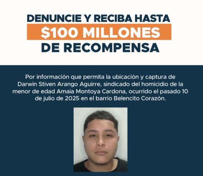 Darwin Stiven Arango Aguirre- buscado por las autoridades