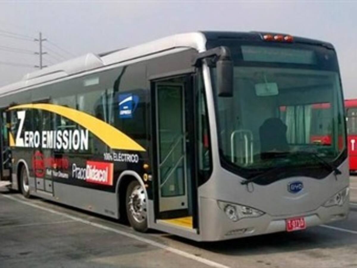 Así serán los buses eléctricos que rodarán por Bogotá en 2015