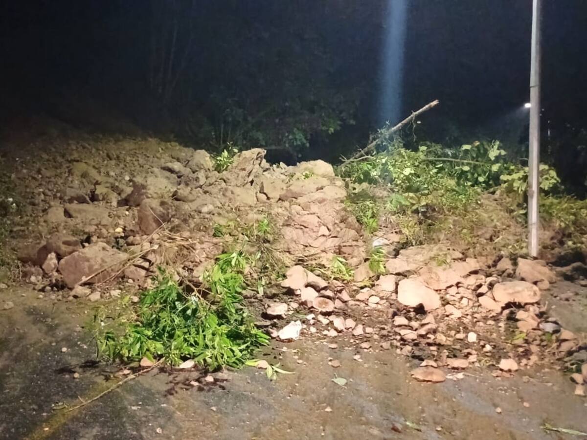 Tenga cuidado, estas vías de Caldas presentan afectaciones por las lluvias