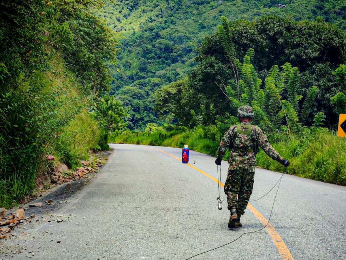 Fue habilitada la vía Medellín-Ituango luego de desactivar explosivos dejados por un grupo ilegal