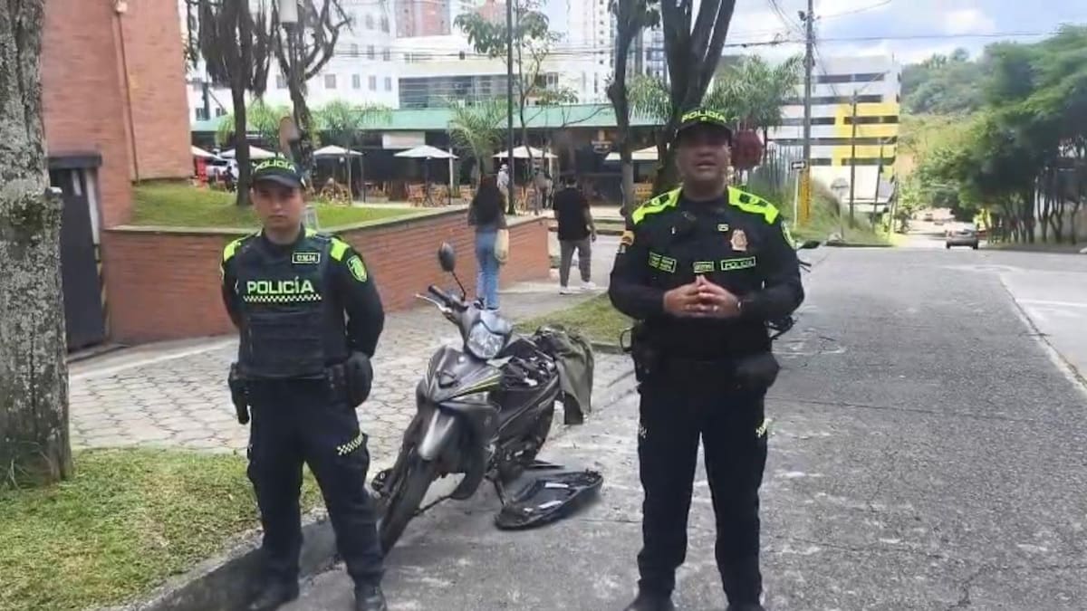 Frustraron intento de robo en Pinares en Pereira; delincuentes huyeron y dejaron una moto abandonada