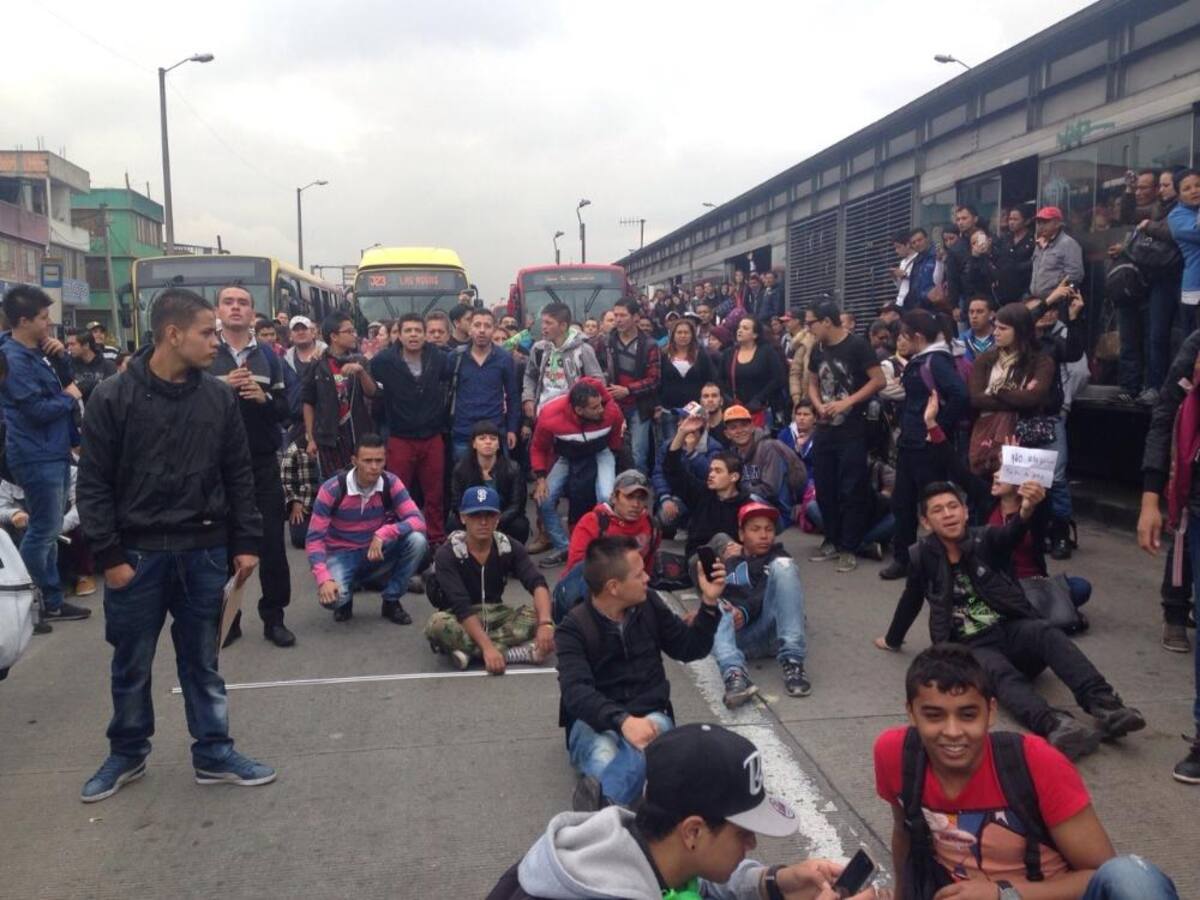 Por el mal servicio del Sistema los bogotanos han realizando varias protestas en las estaciones desde este jueves.