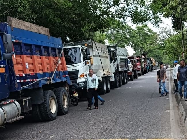 Alfonso Camacho, presidente de la Asociación de Volqueteros de Cimitarra