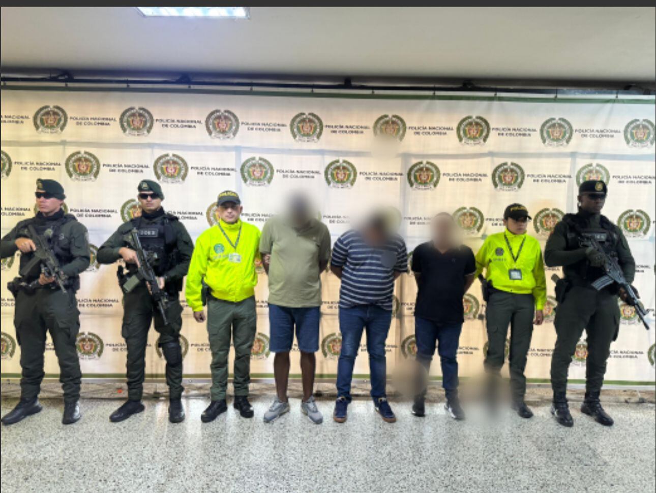 Policía capturó a cuatro integrantes de red criminal por trafico de estupefacientes a EE.UU.(Foto: cortesía/ Policía Nacional) 