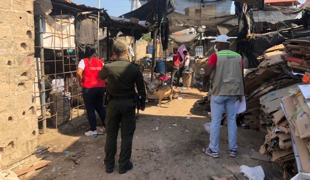 Los operativos fueron realizados en el barrio La Esperanza