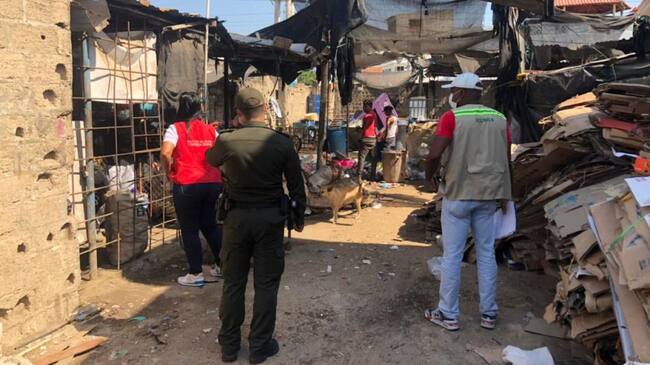 Los operativos fueron realizados en el barrio La Esperanza