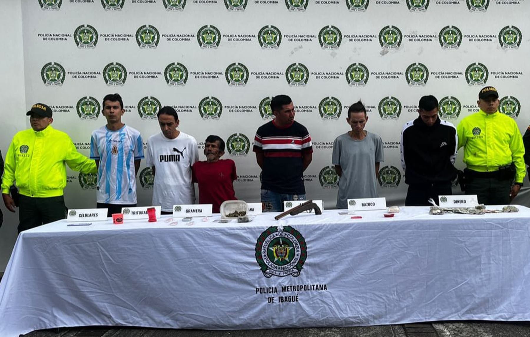 ´Los chiribicos´ capturados en Ibagué