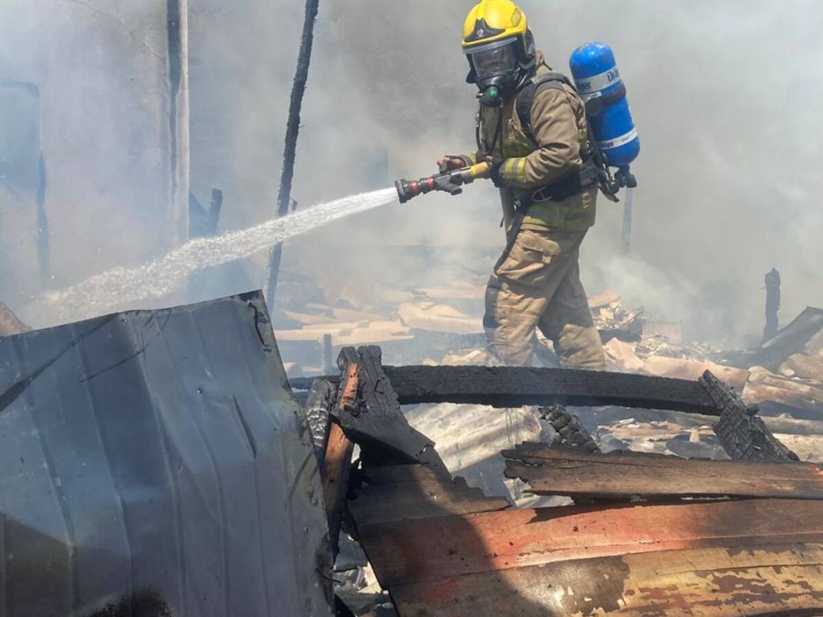 Cuerpo de Bomberos atendió un incendio estructural en el barrio Olaya Herrera, sector Ricaurte