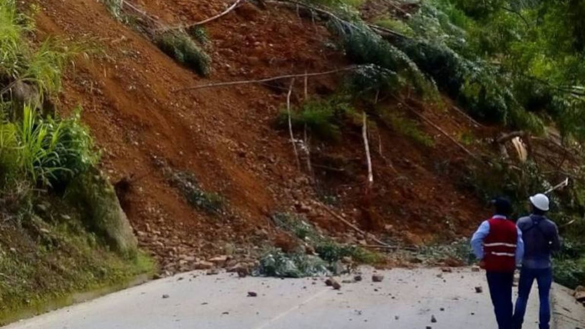 Murió un conductor tras un derrumbe en una vía del suroriente de Boyacá