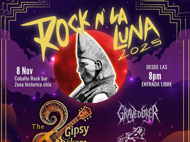 Chía se alista para Rock N’ La Luna 2025: un festival gratuito con lo mejor del rock nacional