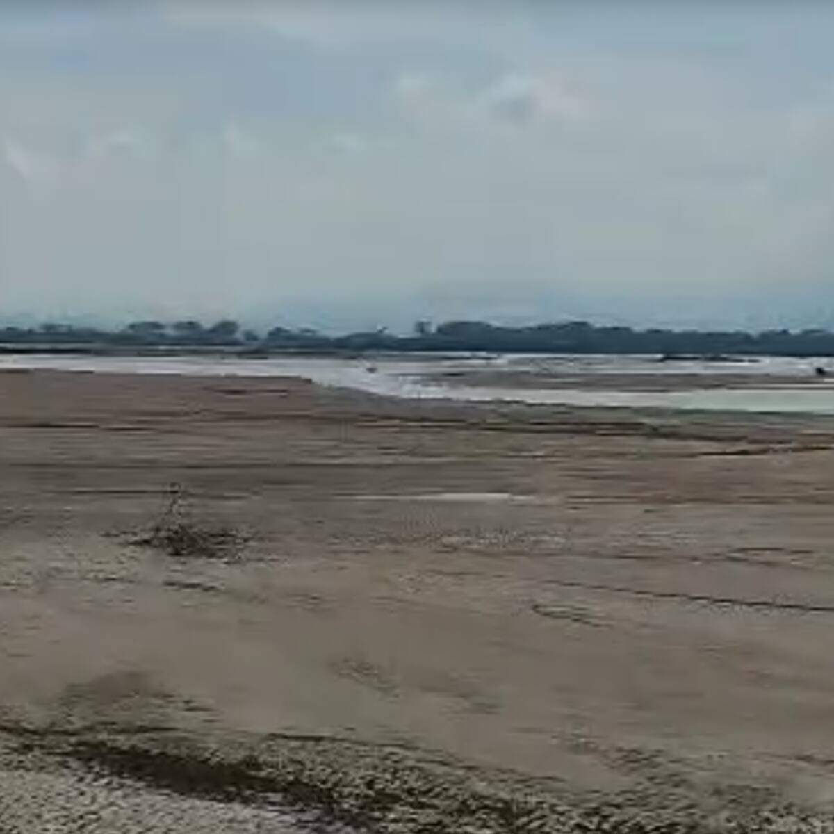 El río Magdalena se secó en Puerto Wilches