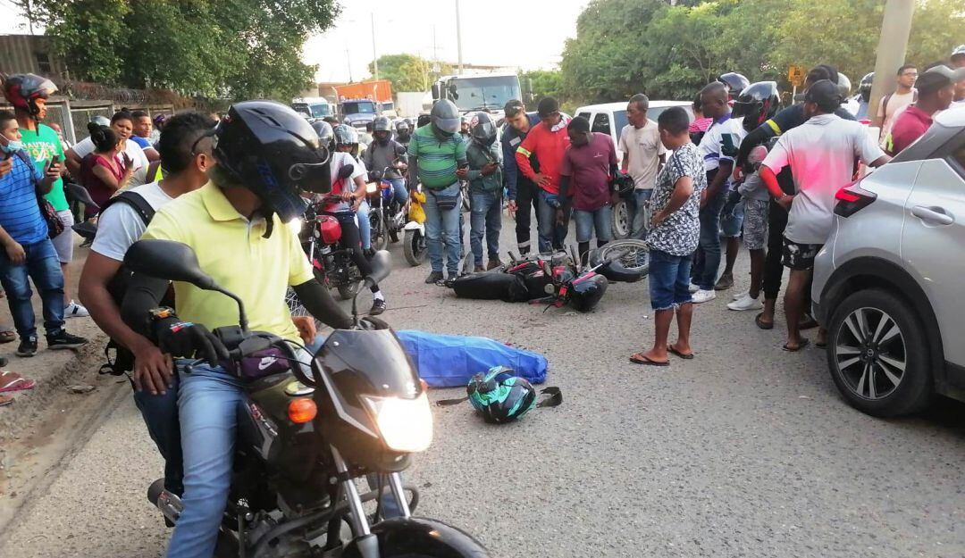 Motociclista resultó muerto en accidente en zona industrial de Cartagena