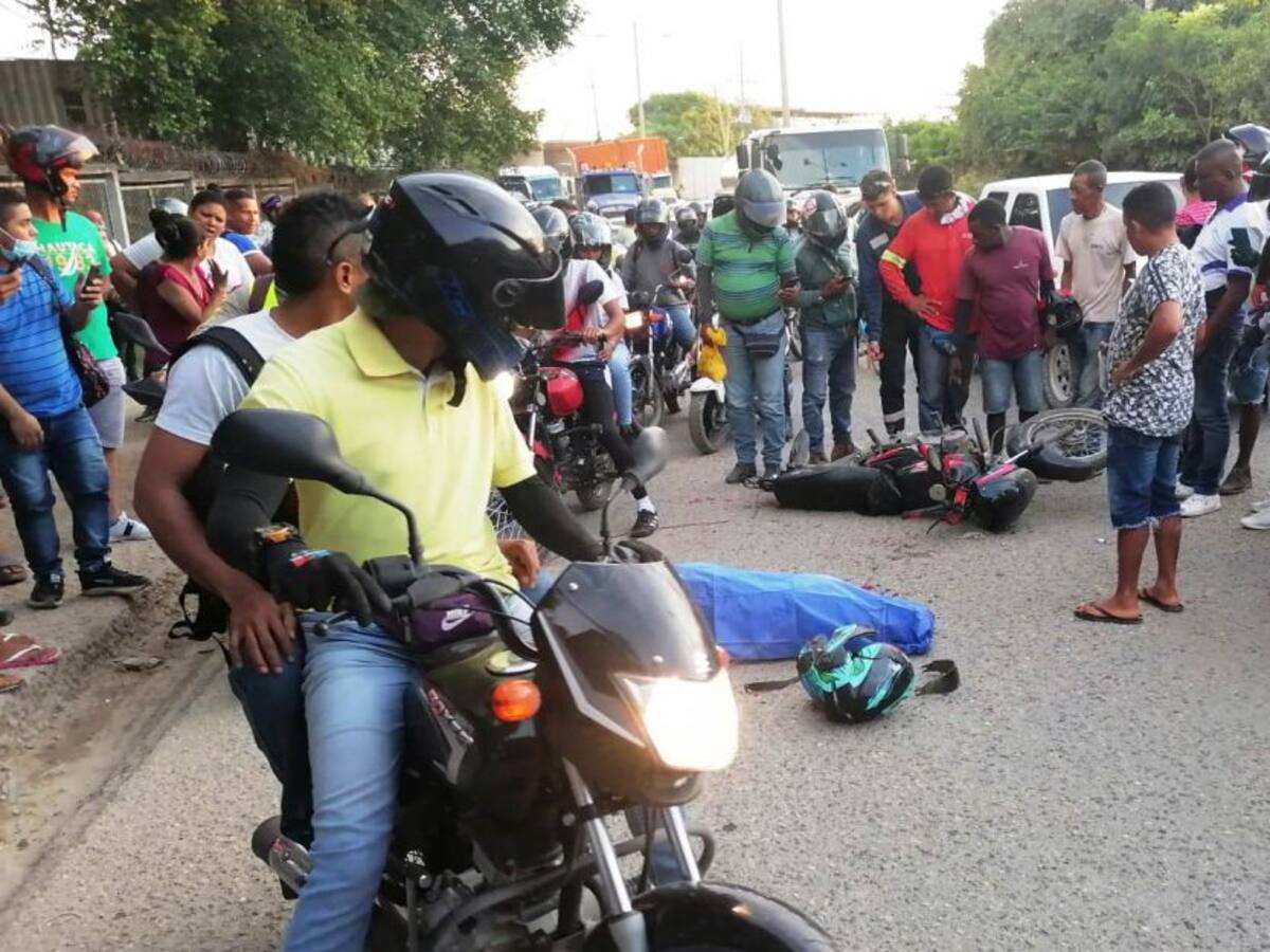 Motociclista resultó muerto en accidente en zona industrial de Cartagena