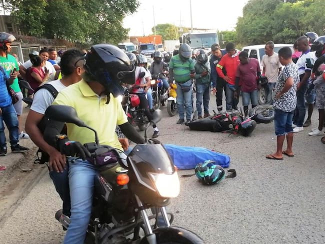 Motociclista resultó muerto en accidente en zona industrial de Cartagena