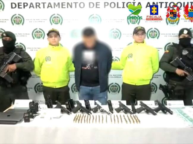 Capturado incautaciones- foto policía Antioquia