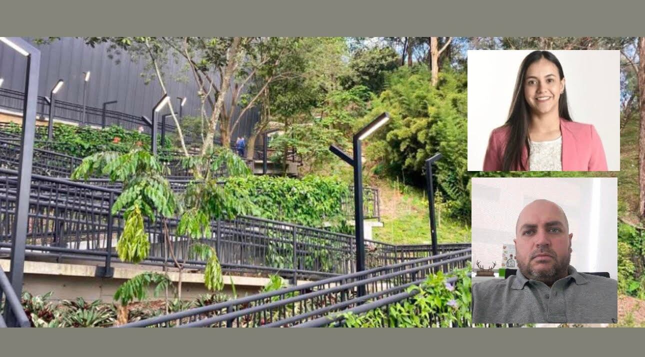 La exsecretaria de Infraestructura, Natalia Urrego, y el exgerente de Metroparques,  Jorge Enrique Liévano. Foto: Cortesía.