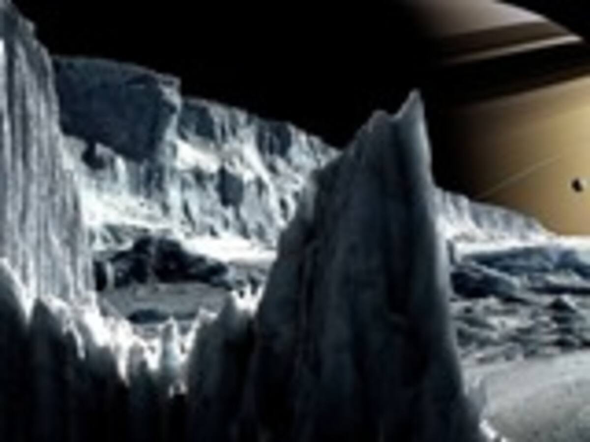 Existen chorros de vapor de agua y otros gases en una luna de Saturno