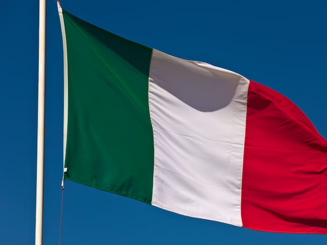 Bandera de Italia. Foto: Getty Images